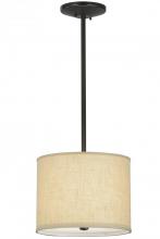 Meyda White 151434 - 14"W Cilindro Beige Textrene Pendant