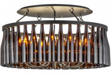 Meyda White 158309 - 38"W Tuscan Vineyard Estate 36 Wine Bottle Chandelier