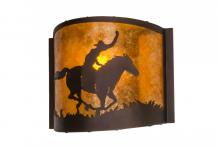 Meyda White 163132 - 12" Wide Cowboy Wall Sconce