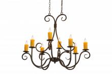 Meyda White 171478 - 36"L Clifton 8 LT Oblong Chandelier