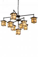 Meyda White 180476 - 50"W Hyde Park T Mission 9 LT Chandelier