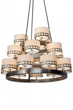 Meyda White 181566 - 50"W Cilindro Aloni Chandelier