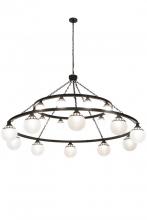 Meyda White 182292 - 96"W Bola Tavern 20 LT Two Tier Chandelier