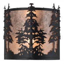 Meyda White 182748 - 12"W Tall Pines Wall Sconce