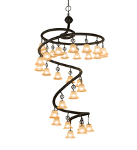 Meyda White 188862 - 60" Wide Zikloi 30 LT Chandelier