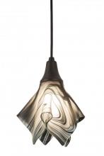 Meyda White 189052 - 10"W Metro Fusion Noir Swirl Mini Pendant