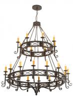 Meyda White 190675 - 72"W Gina 24 LT Chandelier