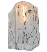 Meyda White 19438 - 4"Sq Metro Fusion Licorice Draped Shade