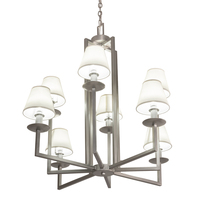 Meyda White 197107 - 43" Wide Porte Tournante 8 Light Chandelier