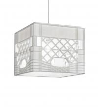 Meyda White 216775 - 13" Square Milk Crate Pendant