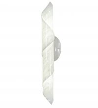 Meyda White 219041 - 5" Wide Barquillo Wall Sconce