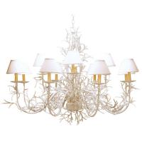 Meyda White 220146 - 48" Wide Twig 12 Light Chandelier