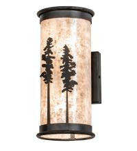 Meyda White 223663 - 6" Wide Tall Pines Wall Sconce