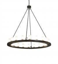 Meyda White 230977 - 60" Wide Loxley 20 Light Chandelier