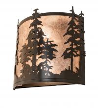 Meyda White 249114 - 12" Wide Tall Pines Wall Sconce