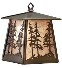 Meyda White 82647 - 7.5"W Tall Pines Hanging Wall Sconce